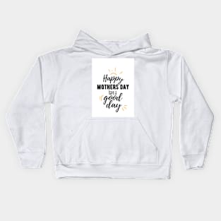 Mothers day yellow line print Kids Hoodie